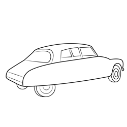 1967 Citroen Id19b Car Free Coloring Page for Kids