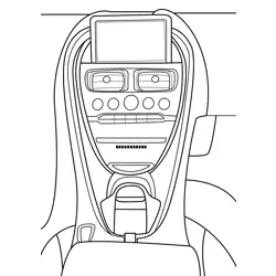 Aston Martin DB11 Interior Free Coloring Page for Kids