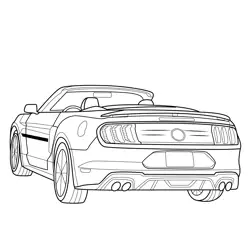 2019 Mustang GT California Special Free Coloring Page for Kids