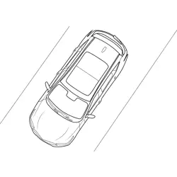 Acura RDX 2019 Top View Free Coloring Page for Kids