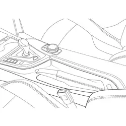 BMW M3 CS Interior View Free Coloring Page for Kids