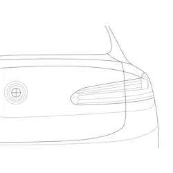 BMW X4 Rear View Free Coloring Page for Kids