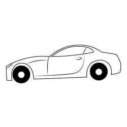 Best Luxury Car Free Coloring Page for Kids