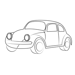 Cab Free Coloring Page for Kids