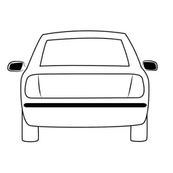 Car Clip Art Free Coloring Page for Kids
