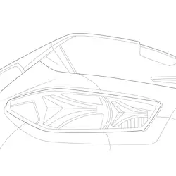 2019 Chevrolet Blazer Detail Free Coloring Page for Kids