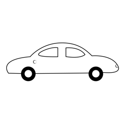 Electric Car Free Coloring Page for Kids