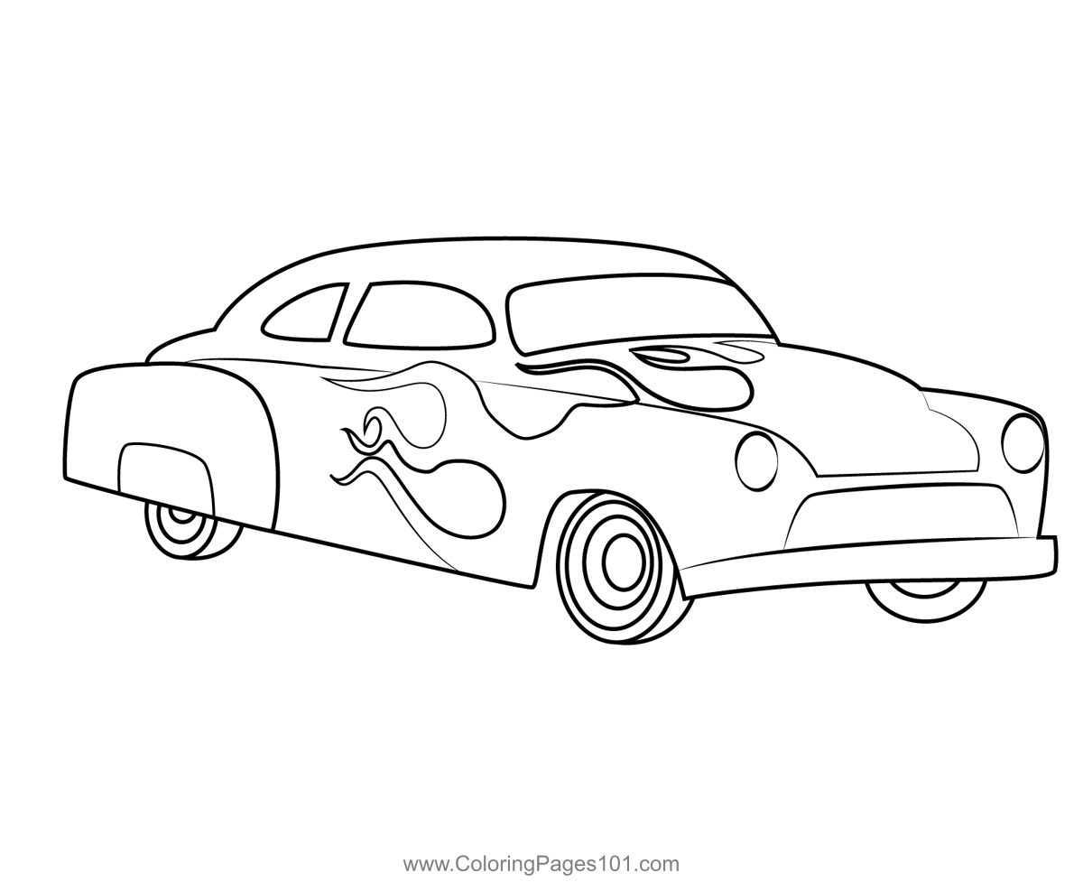 Fancy Car.1 Coloring Page for Kids - Free Cars Printable Coloring Pages
