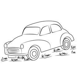 Fiat 600 Free Coloring Page for Kids