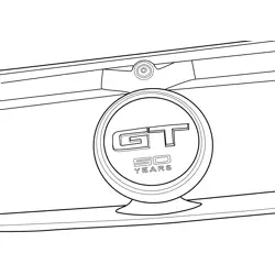 Ford Mustang GT 50 Years Free Coloring Page for Kids