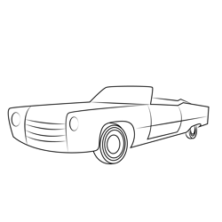 Front View Of Big Car Free Coloring Page for Kids
