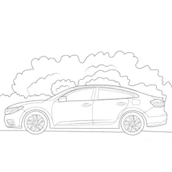 2019 Honda Insight Sedan Free Coloring Page for Kids