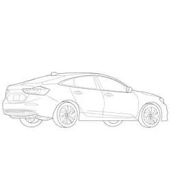 2019 Honda Insight Vehicle Free Coloring Page for Kids