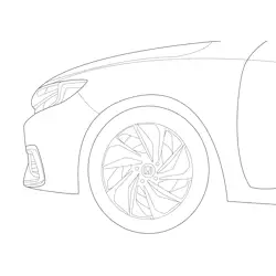 Honda Insight 2019 View Free Coloring Page for Kids