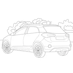 Hyundai i20 Active Vehicle Free Coloring Page for Kids