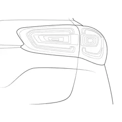 Hyundai i20 Active Taillight Free Coloring Page for Kids