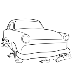 Junk Car Free Coloring Page for Kids