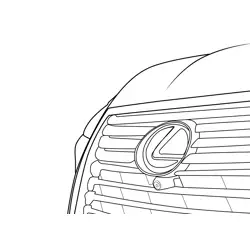 Lexus RX L Emblem Detail Free Coloring Page for Kids