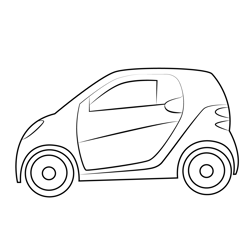 Nano Car Free Coloring Page for Kids