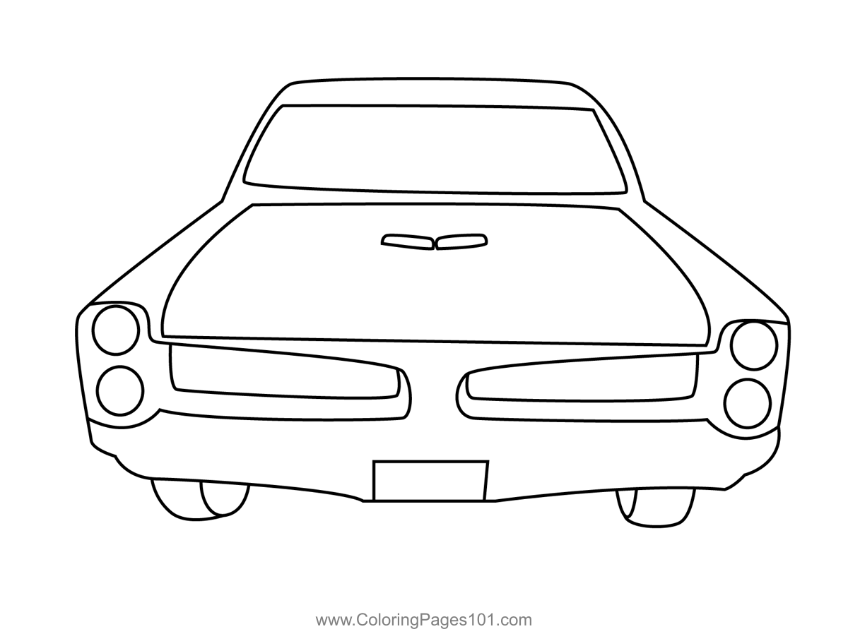 New Fancy Car Coloring Page for Kids - Free Cars Printable Coloring