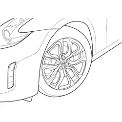 Nissan 370Z Heritage Rim View Free Coloring Page for Kids
