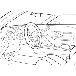 Nissan GT-R50 Interior View Free Coloring Page for Kids