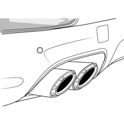 Porsche Cayenne Exhaust System Free Coloring Page for Kids