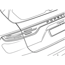 Porsche Cayenne Tail Lamps Detail Free Coloring Page for Kids