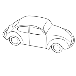 Side View Of Car1 Free Coloring Page for Kids