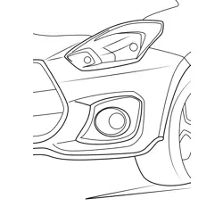 Suzuki Swift Sport Headlamp Free Coloring Page for Kids