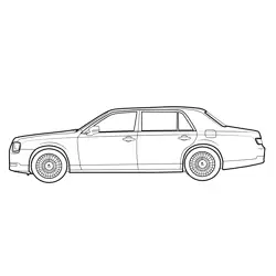 Toyota Century 2018 Sedan Free Coloring Page for Kids