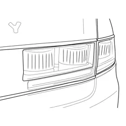 Toyota Century Rear View Free Coloring Page for Kids