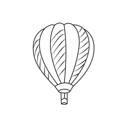 Adventure Balloon Rides Free Coloring Page for Kids