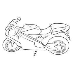 Ducati 749 Bike Free Coloring Page for Kids