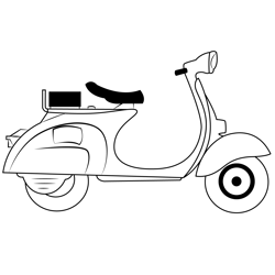 Scooter Free Coloring Page for Kids