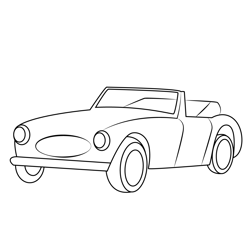 Austin Healey 3000 Mk Iii Free Coloring Page for Kids