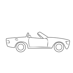 Car On Road.1 Free Coloring Page for Kids