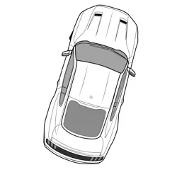 Ford Mustang GT 2018 View Free Coloring Page for Kids