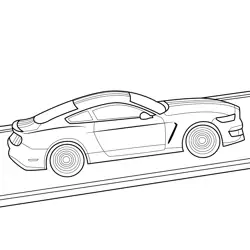 Ford Mustang Shelby GT350 Free Coloring Page for Kids