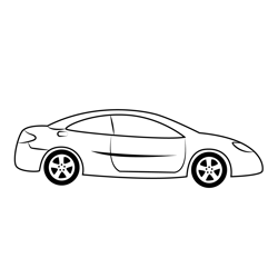 Most Stylish Car Free Coloring Page for Kids