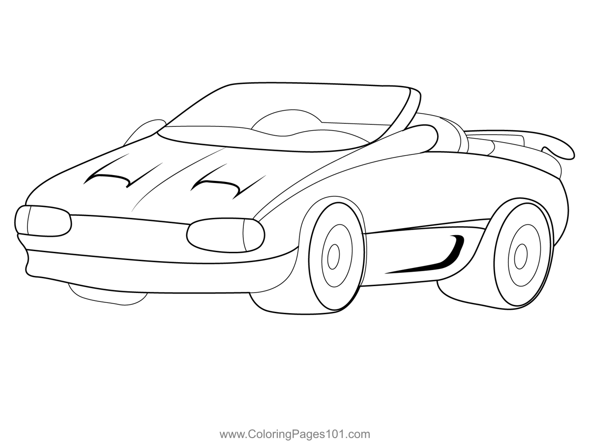 Online Car Coloring Pages For Kids