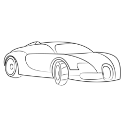 Sports Car Free Coloring Page for Kids