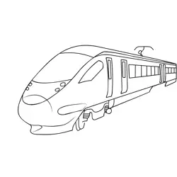 Bullet Train Free Coloring Page for Kids