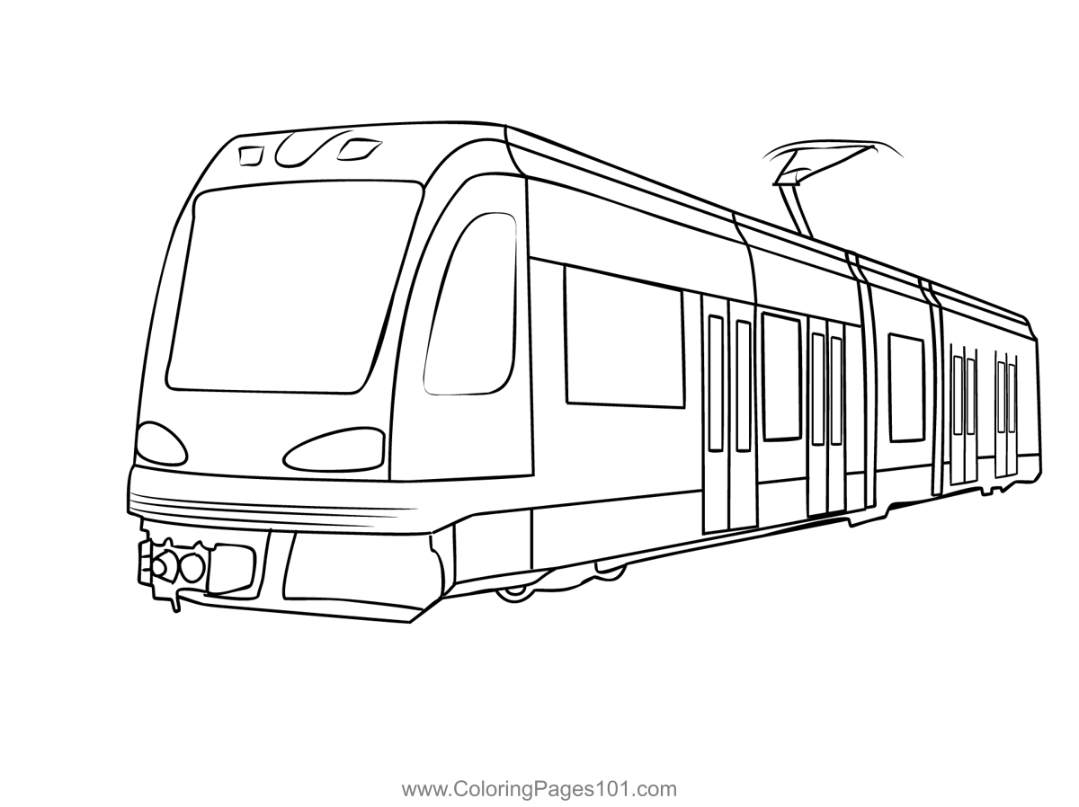 Hand Drawn Ink Line Sketch Moscow Monorail Light Metro Station Train In  Outline Style Perspective View Royalty Free SVG Cliparts Vectors And  Stock Illustration Image 126162428