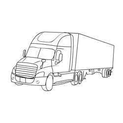 Daimler Truck Free Coloring Page for Kids