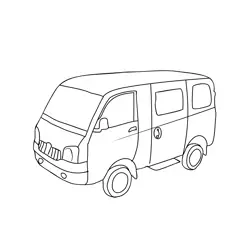 School Van Free Coloring Page for Kids