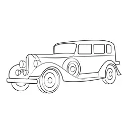 1934 Packard Free Coloring Page for Kids