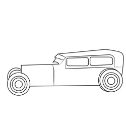 Classic Vintage Car Free Coloring Page for Kids