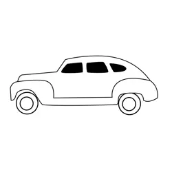 Cuba Vintage Classic Car Free Coloring Page for Kids