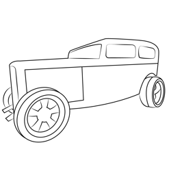 Ford 1932 Free Coloring Page for Kids